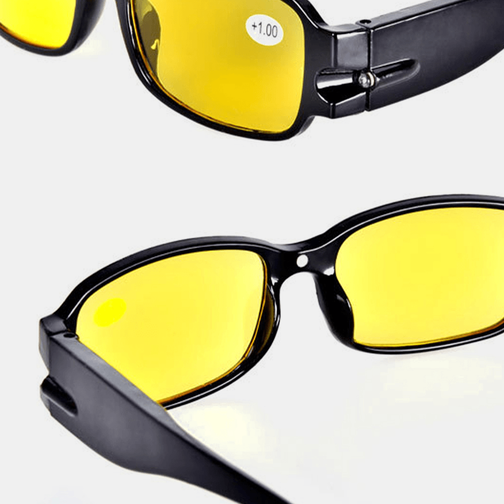 Men Full Frame Multifunction LED Night Vision with Lamp Currency Detector Illumination UV Protection Polarized Sunglasses - MRSLM