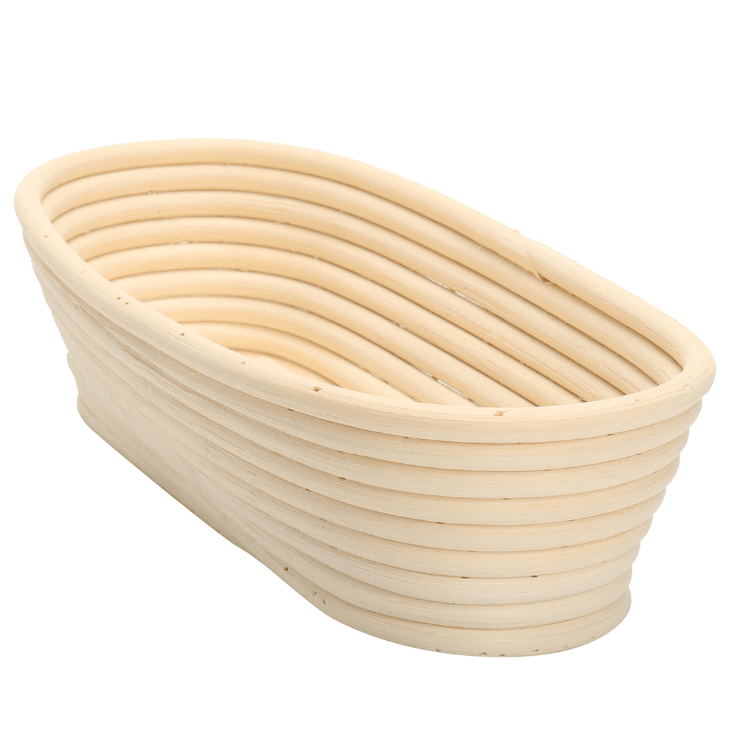 Long Oval Banneton Bread Dough Proofing Rattan Brotform Storage Baskets Loaf Proving Rising 4 Sizes - MRSLM