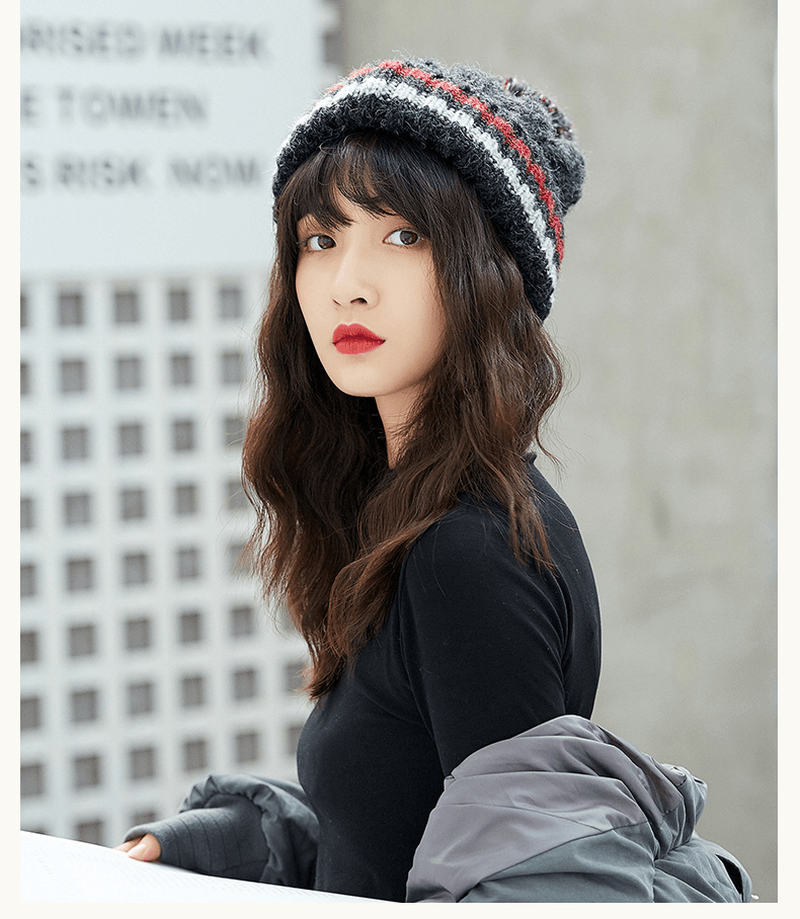 Thickened Confinement Warm All Match Tide Woolen Hat - MRSLM