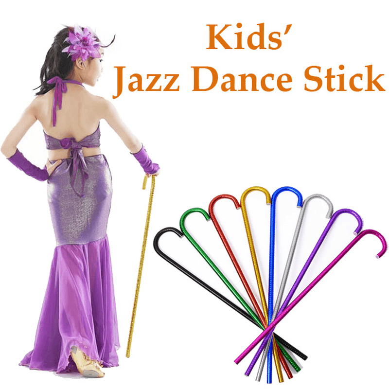 65Cm Children Kids Jazz Dance Stick Rob Crutch Belly Dance Stage Performance Supplies - MRSLM