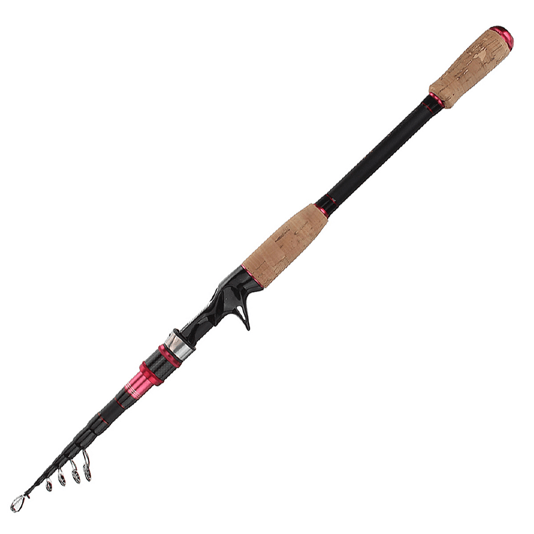 Zanlure 1.98/2.1/2.4/2.7M Fishing Rod Telescopic Lightweight Carbon Fiber Spinning Fishing Pole - MRSLM