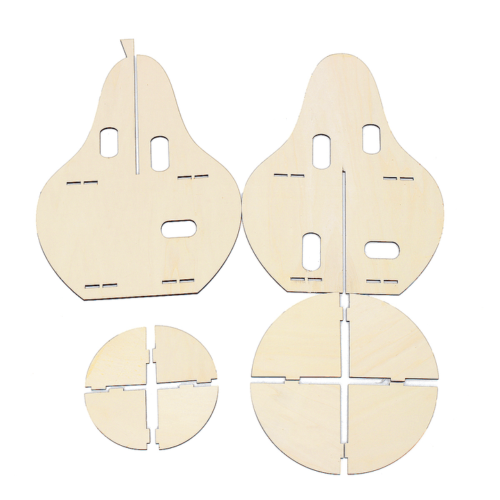 Wooden Rack Pear-Shaped Racks Display Craft Shelf Home Decorations Nordic Style Gift - MRSLM