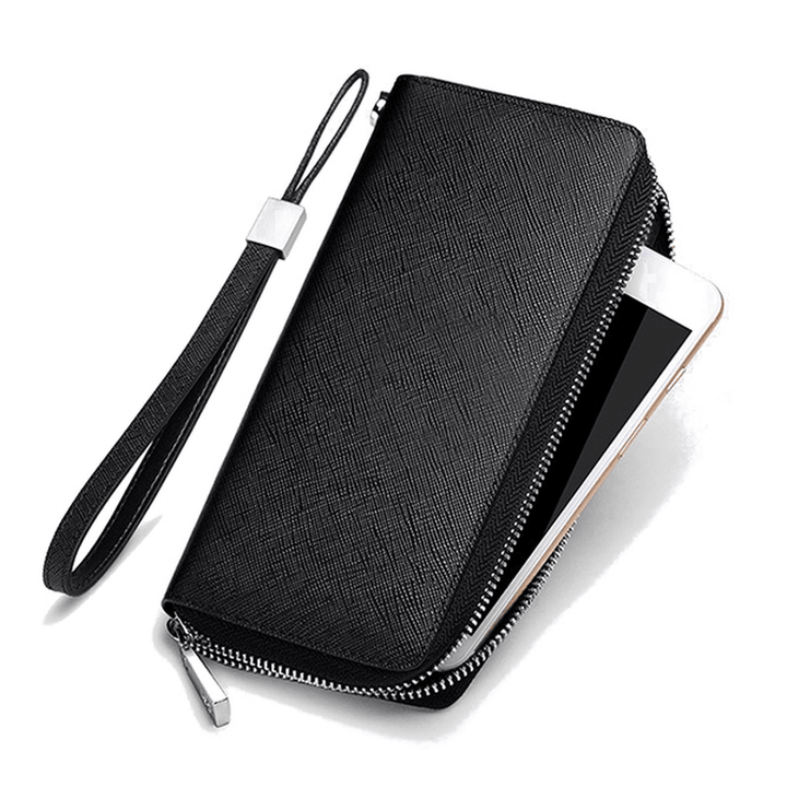 Ekphero RFID Blocking Secure Card Wallet Clutch Zip Card Holder Organizer Holds 35 Cards - MRSLM