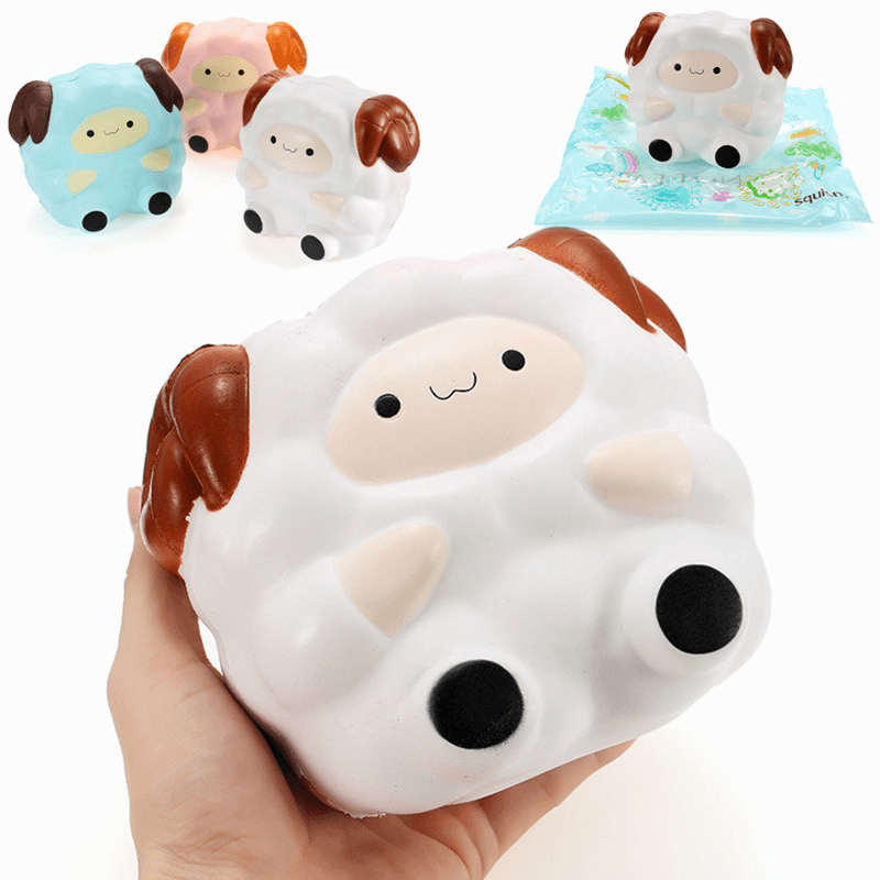 Squishy Jumbo Sheep 13Cm Slow Rising with Packaging Collection Gift Decor Soft Squeeze Toy - MRSLM