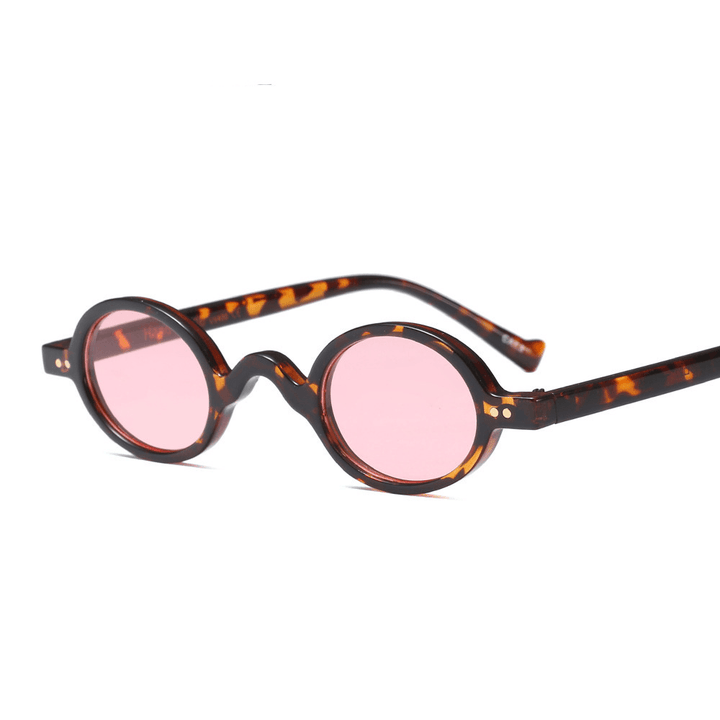 Oval Retro Sunglasses Men Leopard Print - MRSLM