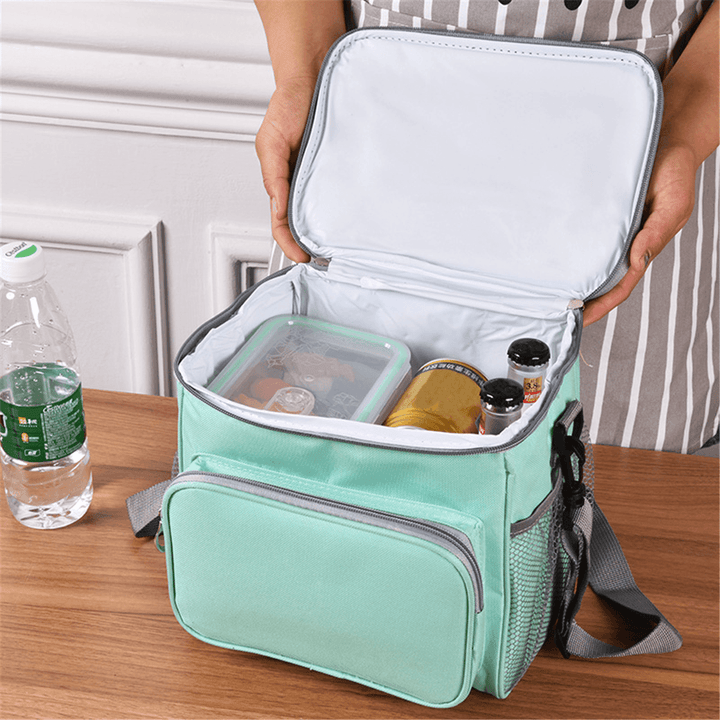 Outdoor Picnic Bag Waterproof Insulated Thermal Cooler Lunch Box Tote Lunch Food Container - MRSLM