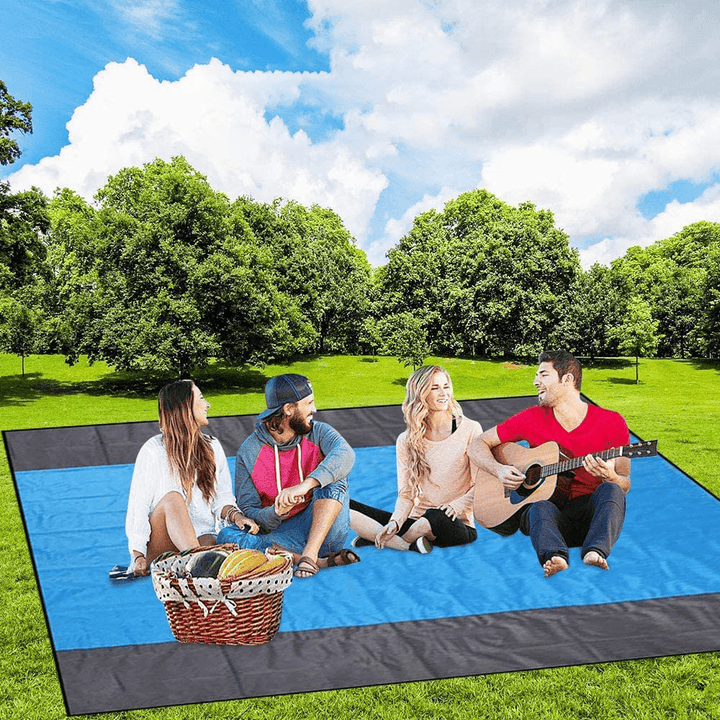 200X210Cm Free Sand Beach Blanket Folding Lightweight Picnic Mat Waterproof Beach Mat for Camping Travel - MRSLM