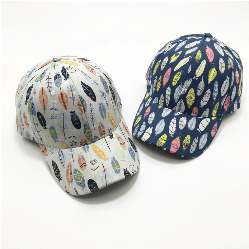 Women'S Fashion Leaf Print Baseball Cap - MRSLM