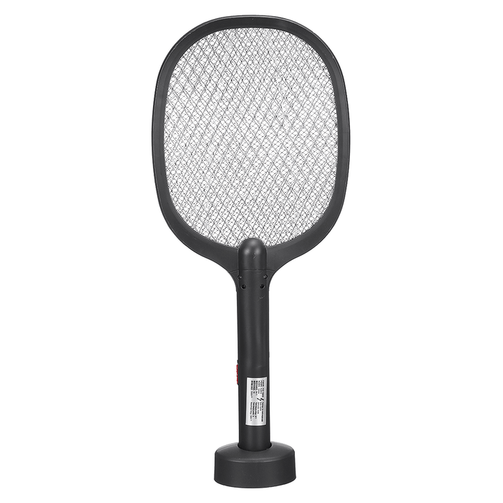 1200Mah 5V 2W Electronic Mosquito Swatter 368NM UV Light Fly Swatter with Light USB Charging Three-Layer Grid Fly Swatter - MRSLM