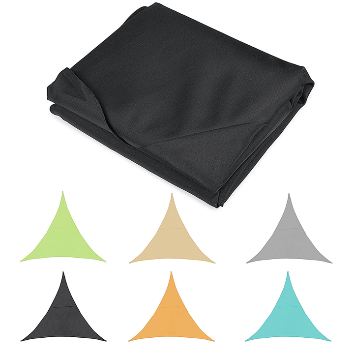 Triangle Outdoor Shade Sail Patio Suncreen Awning Garden Sun Canopy 98% UV Block - MRSLM