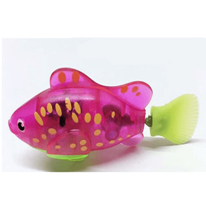 Baby Summer Bath Toy Magic Light Induction Swimming Fish - MRSLM