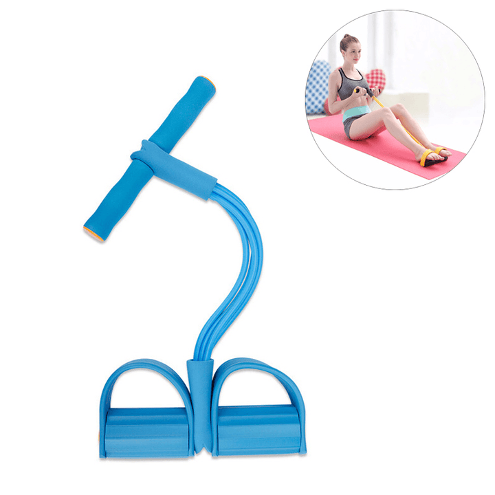 KALOAD Yoga Pull Rope Resistance Bands Abdominal Spring Exerciser Sport Fitness Crunches Rope - MRSLM