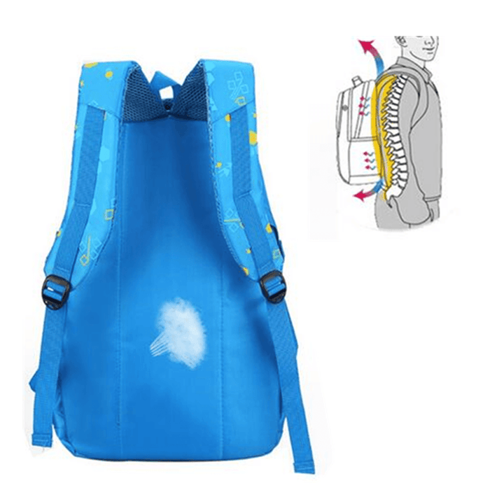 Nylon Large Waterproof Backpack Children School Bag for Middle Primary School Student - MRSLM