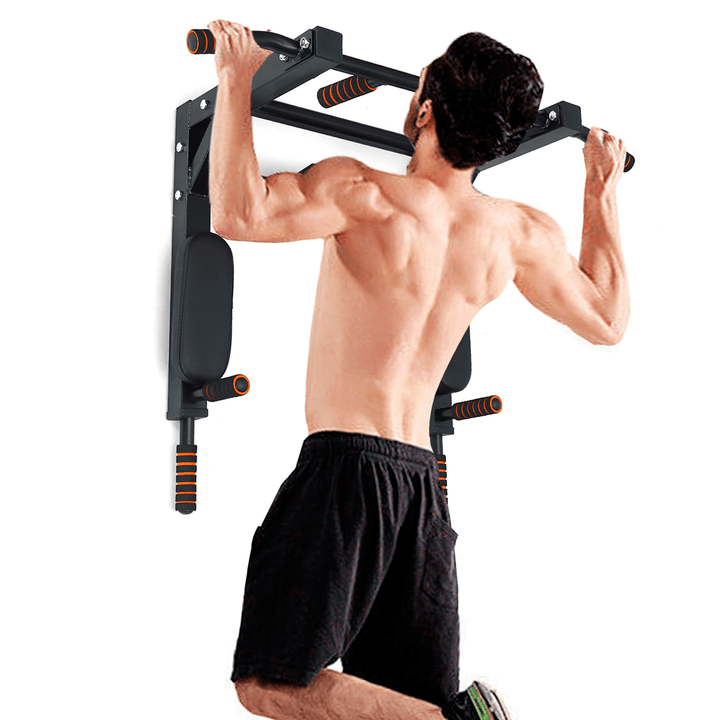 Pull up Bar Wall Mount Chin up Dip Station Power Tower Gym Home Fitness Sports - MRSLM