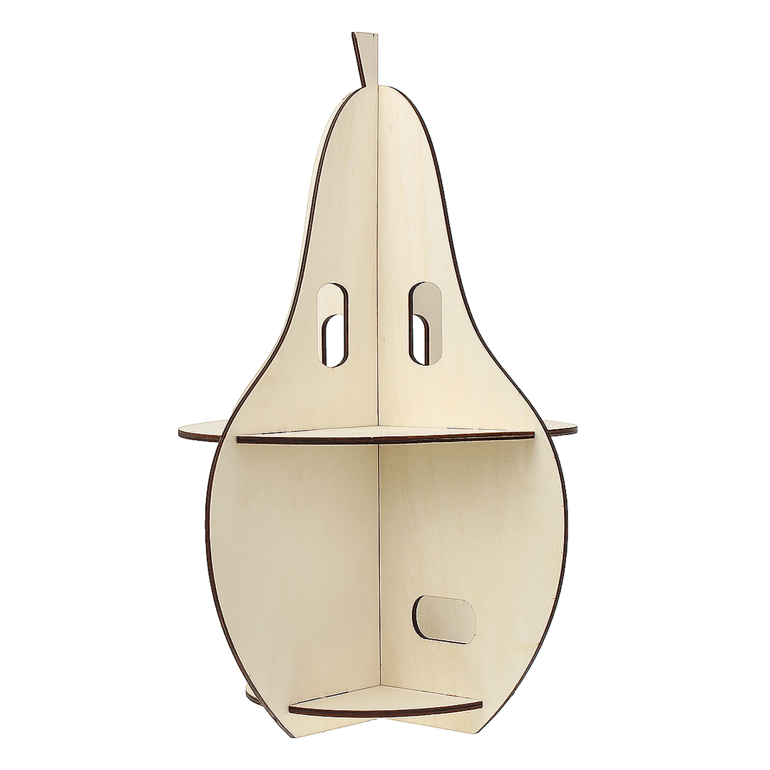 Wooden Rack Pear-Shaped Racks Display Craft Shelf Home Decorations Nordic Style Gift - MRSLM