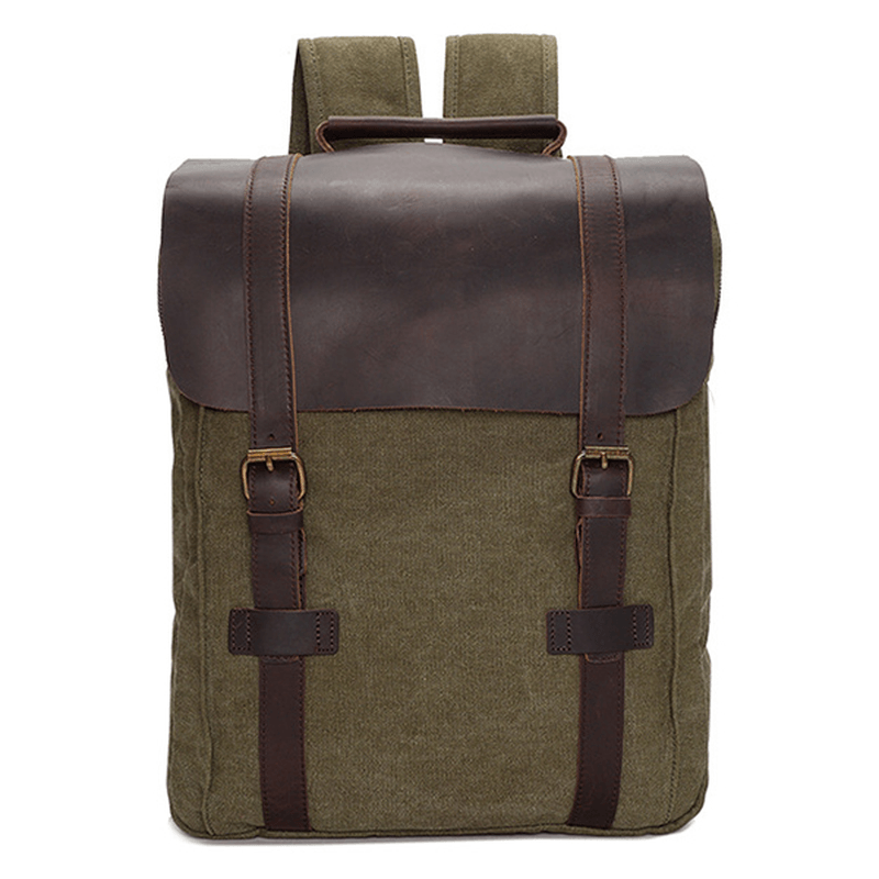 Vintage Canvas 15 Inch Laptop Bag Backpack Men Women - MRSLM