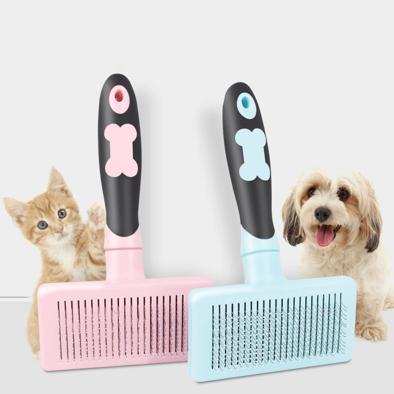 Pet Comb Dog Hair Comb Cat Grooming Large Dog Golden Teddy Comb Brush Cleaning Tool - MRSLM