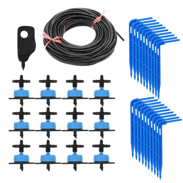 20Set Greenhouse Drip Irrigation 4-Way Drip Arrow 2-Way Transmitter Irrigation System Potted Plants with Greenhouse - MRSLM