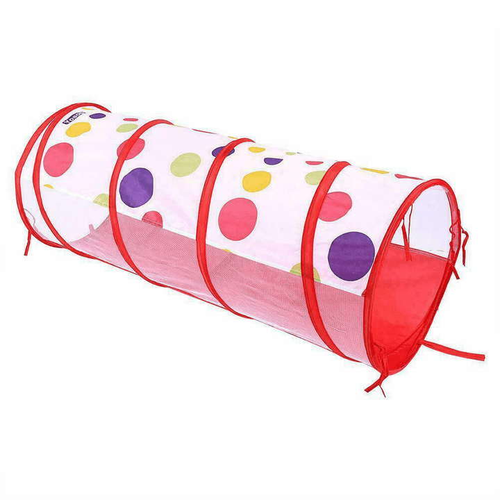 3-In-1 Kids Play Tent Baby Tunnel Game House Ball Pit Pool Indoor Outdoor Playground - MRSLM