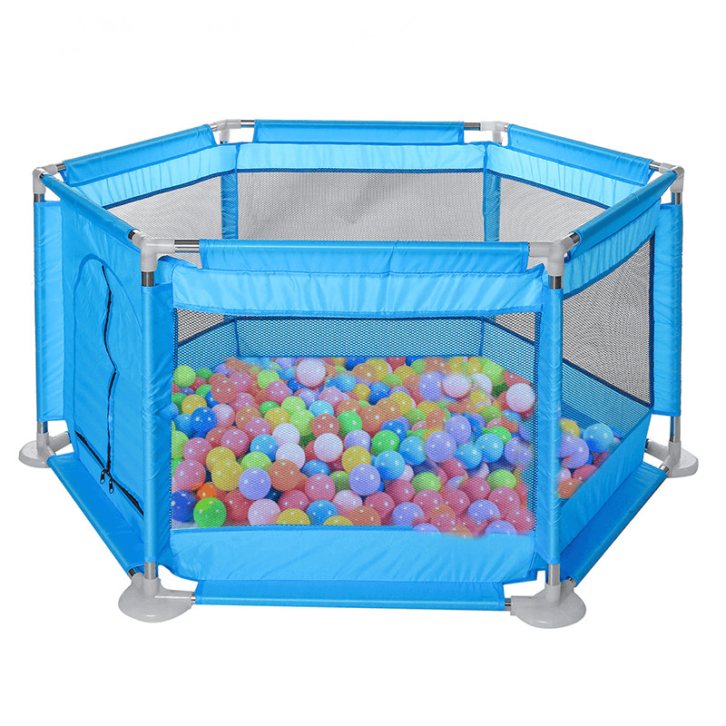 Kids Furniture Playpen Set Children Toys Swimming Pool Safety Barriers Babys Playground Ball Park with 20 Pcs Colorful Balls for 0-6 Years - MRSLM