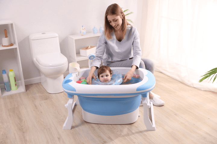 Baby Folding Tub Large Can Sit Thick Bath Tub - MRSLM