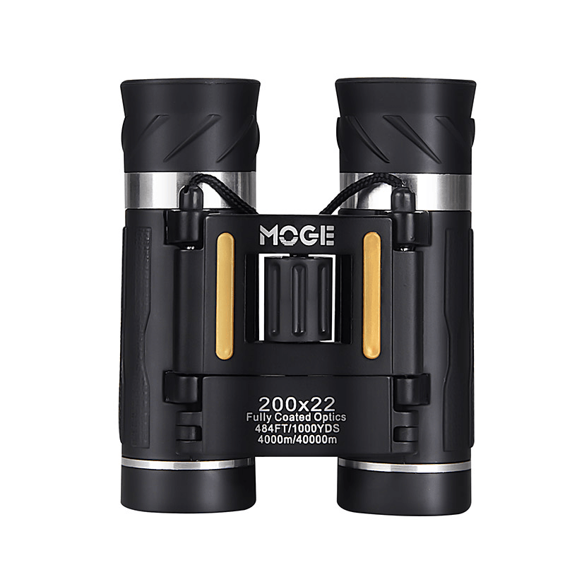 MOGE 200X22 Kids Telescope Mini Handheld BAK4 Prism Folding Binoculars Low Night Vision for Camping Travel - MRSLM