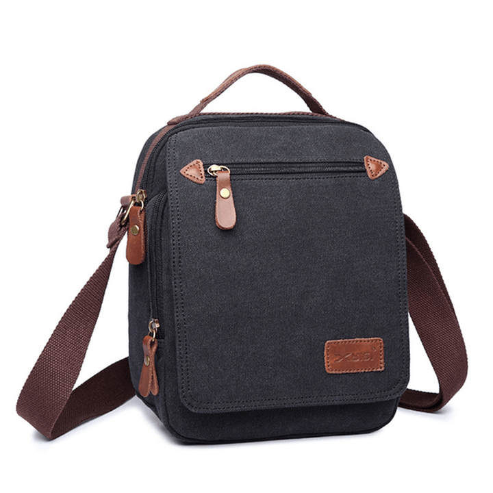 Men Canvas Handbag Ipad Bag Outdoor Crossbody Bag - MRSLM