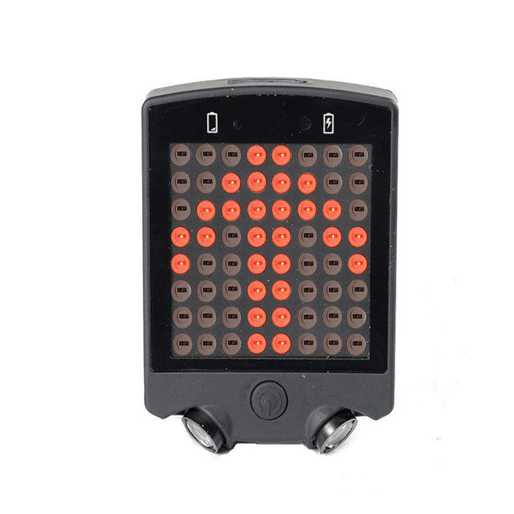 64 LED Wireless Remote Laser Bicycle Rear Tail Light Bike Turn Signals Safety Warning Light - MRSLM