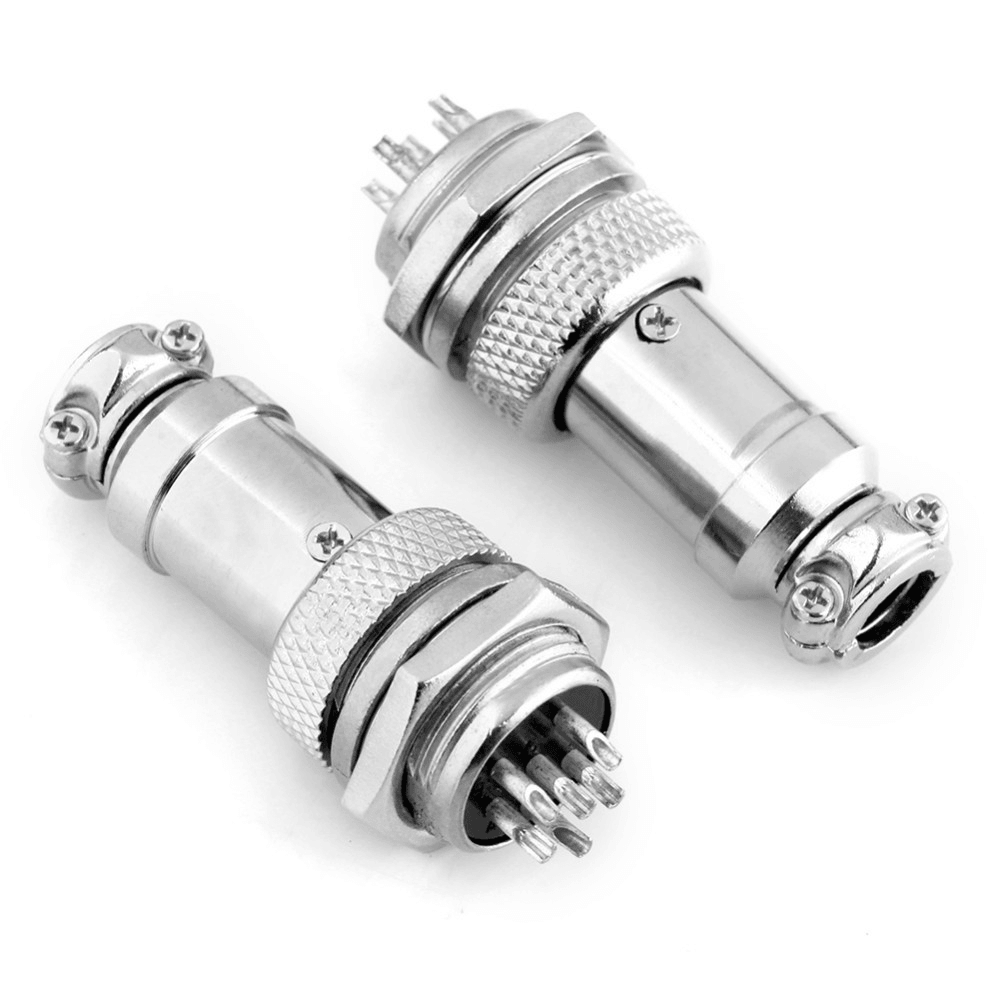 10 Sets GX16-6 16Mm 6 Pin Male & Female Wire Panel Connector Aviation Connector Socket Plug - MRSLM