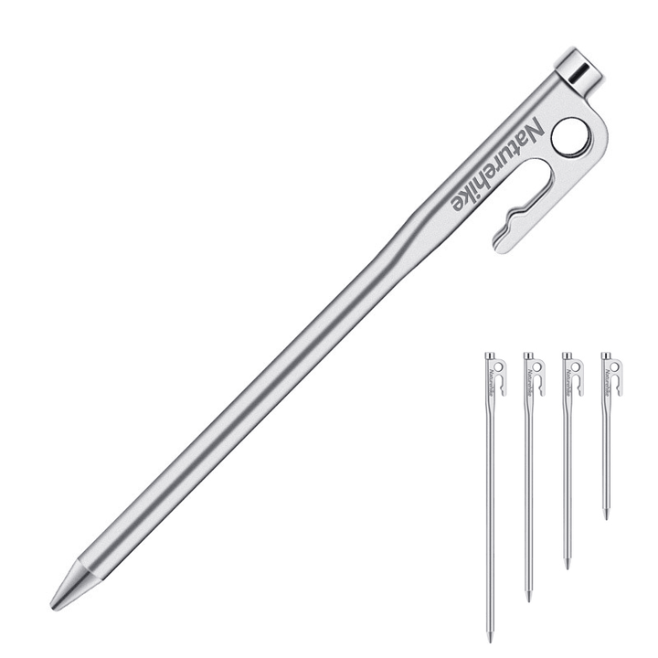 Naturehike Stainless Steel Tent Nail Large Awning Tent Stake High Strength Camp Stake - MRSLM