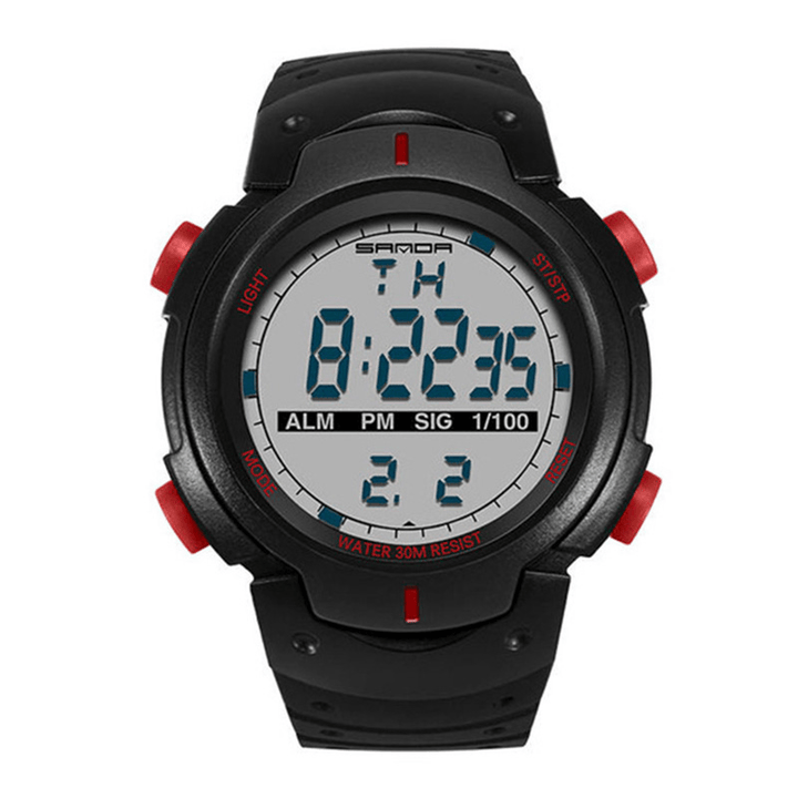 SANDA 269 Digital Watch Luminous Motion Timing Stopwatch Calendar Alarm Watch Outdoor Sport Watch - MRSLM