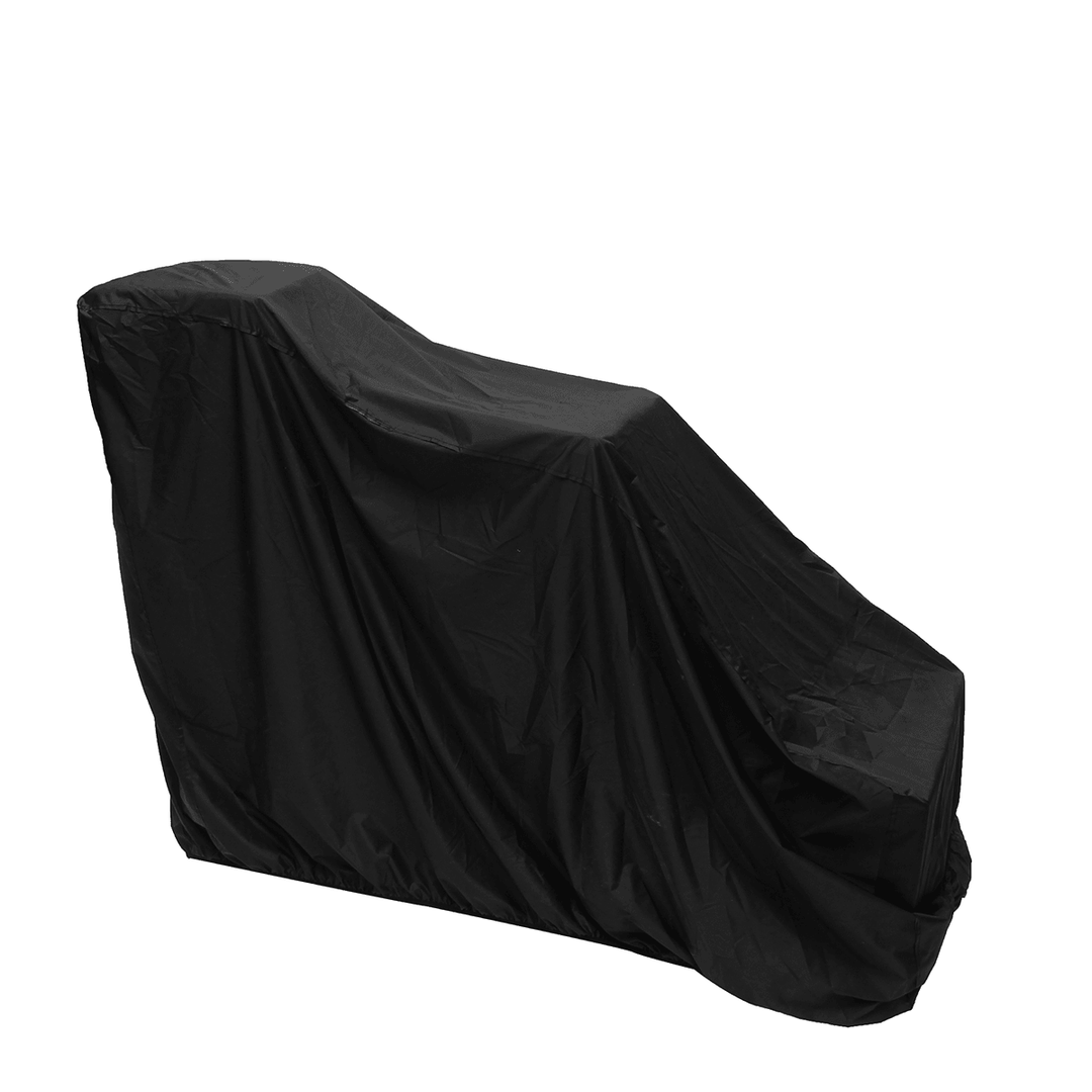 Black Polyester All Weather Protective Snow Thrower Cover 158X77X110Cm - MRSLM