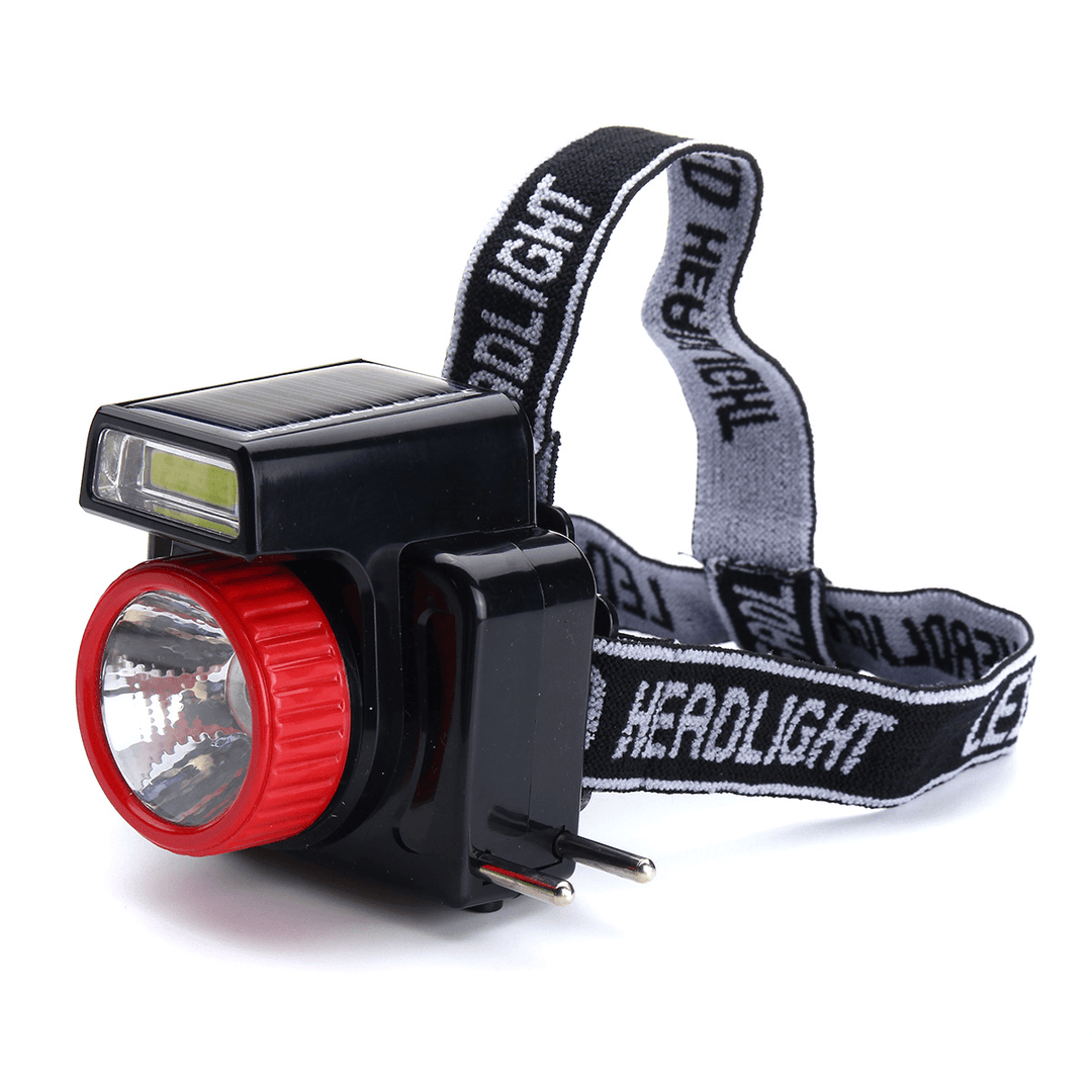 7Leds COB Super Bright Solar LED Headlamp Energy Saving Outdoor Head Torch Light for Sports Camping Fishing Searching - MRSLM