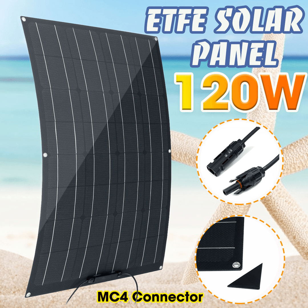 1PCS Flexible Solar Panel 120W 1160*540Mm ETFE Solar Panel with Connector - MRSLM