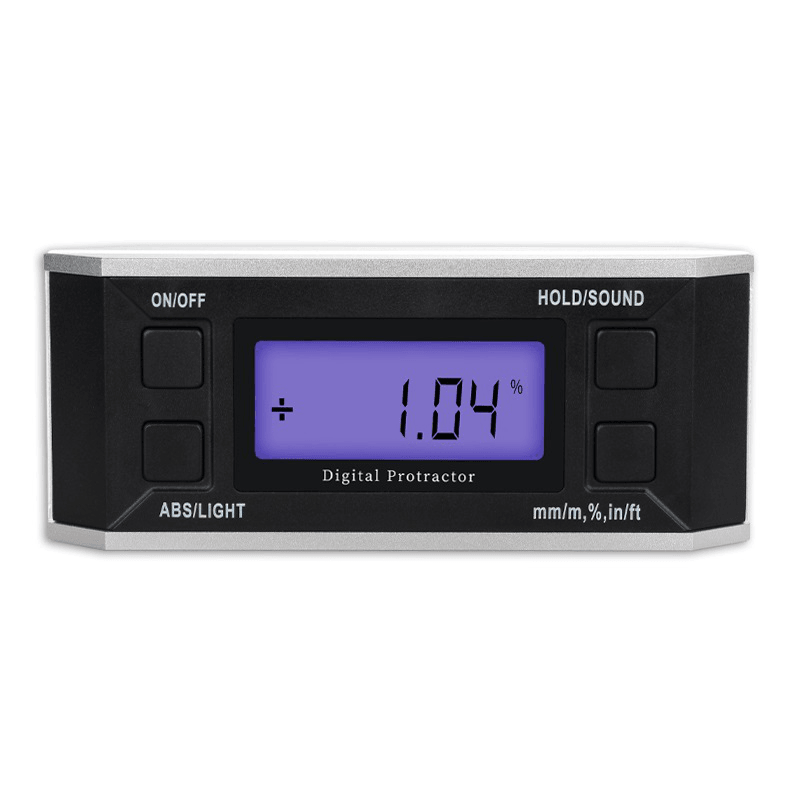 Digital Inclinometer 4*90° Digital Display Inclinometer with Magnetic Backlight Optional Inclination Box Electronic Level Angle Ruler - MRSLM