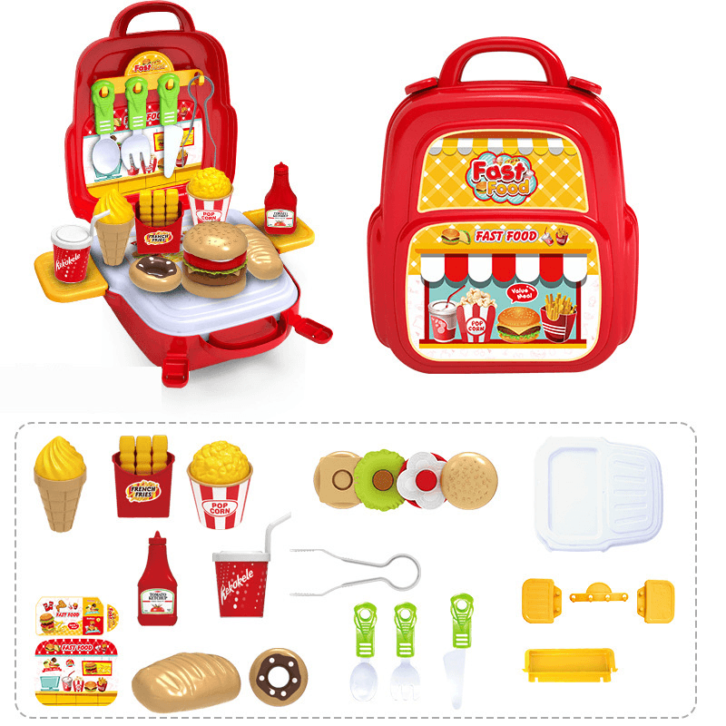 Toolbox Educational Toy Suitcase Boy Child Simulation Play House Repair Tool Backpack Box Set - MRSLM