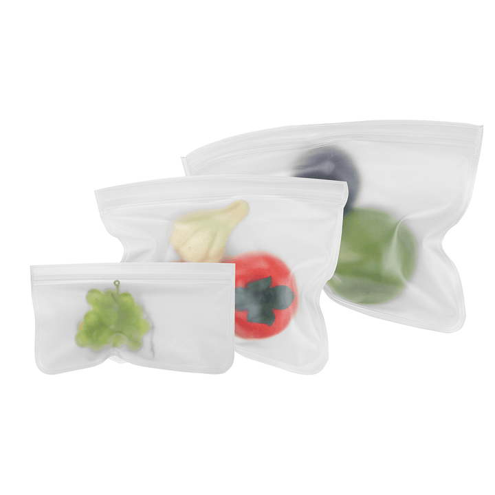 Food Storage Bags Reusable Silicone Containers for Lunch Vegetable Resealable Kitchen Storage Bag - MRSLM