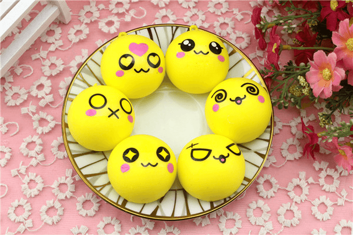 6Pcs Simulation Bread Squishy Slow Rising Toy 8 Seconds 4Cm Corn Bread Funny Toy - MRSLM