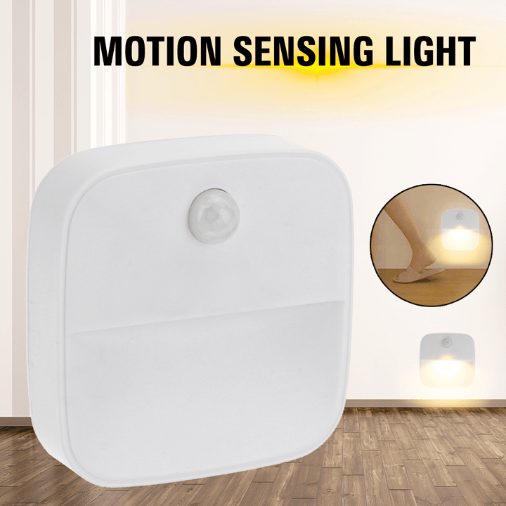 110-220V EU Plug Motion Sensor Night Light Auto Turn On/Off Human Movement Sensing Lamp - MRSLM