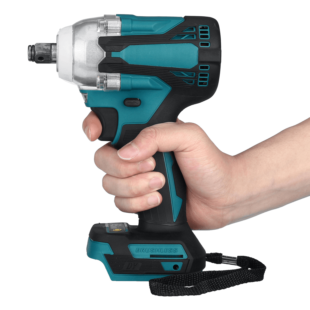 480N.M Brushless Impact Wrench Cordless High Torque 1/2 Socket Electric Wrench Screwdriver Power Tool for Makita 18V Battery - MRSLM