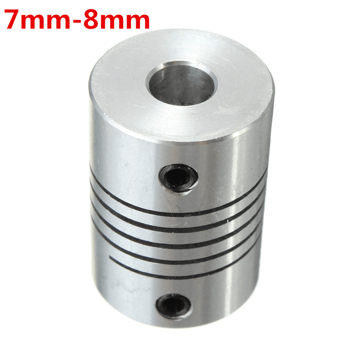 Machifit Id7/8/10Mm Flexible Shaft Coupling Od19Mm L25Mm CNC Stepper Motor Coupler Connector - MRSLM