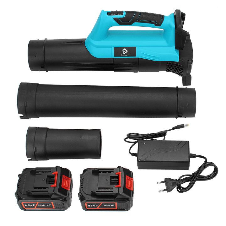 Doersupp Industry Electric Air Blower Cordless Collector Dust Leaf Blowing Tool W/ None/1Pc/2Pcs Battery - MRSLM