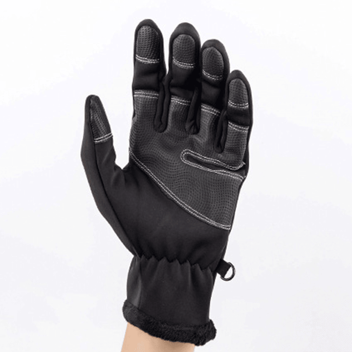 Unisex Winter Ski Full Finger Zipper Gloves - MRSLM