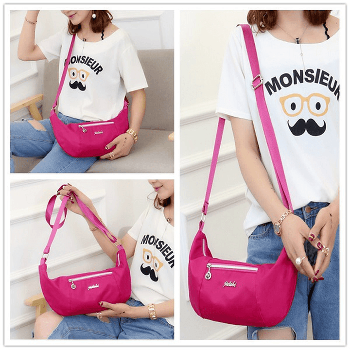 Women Nylon Light Weight Waterproof Casual Large Capacity Shoulder Bag Crossboby Bag - MRSLM