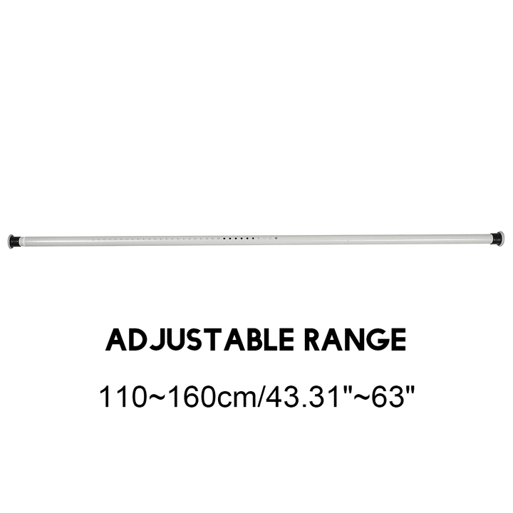 70-410CM Extendable Shower Curtain Pole Rail Telescopic Clothes Curtain Rod Pole - MRSLM