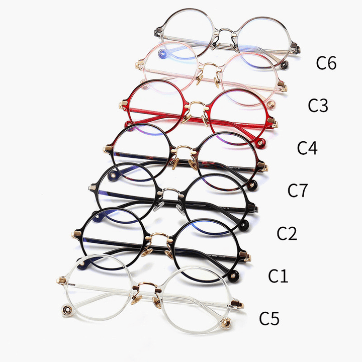 Women'S Vintage Ultralight round Glasses Frame - MRSLM