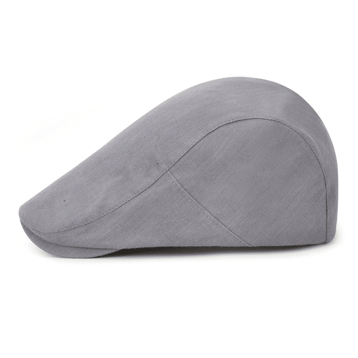 Cotton Solid Color Light Body Forward Cap, Outdoor Sunshade Beret - MRSLM