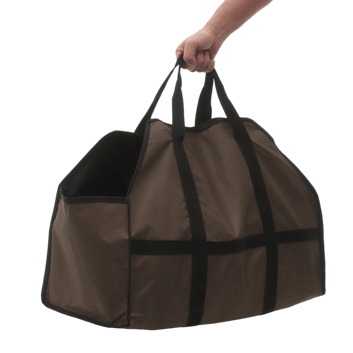 210D Oxford Cloth Firewood Carrier Bag Wood Holder Storage Bag Tote Organizer Outdoor Camping Picnic BBQ - MRSLM