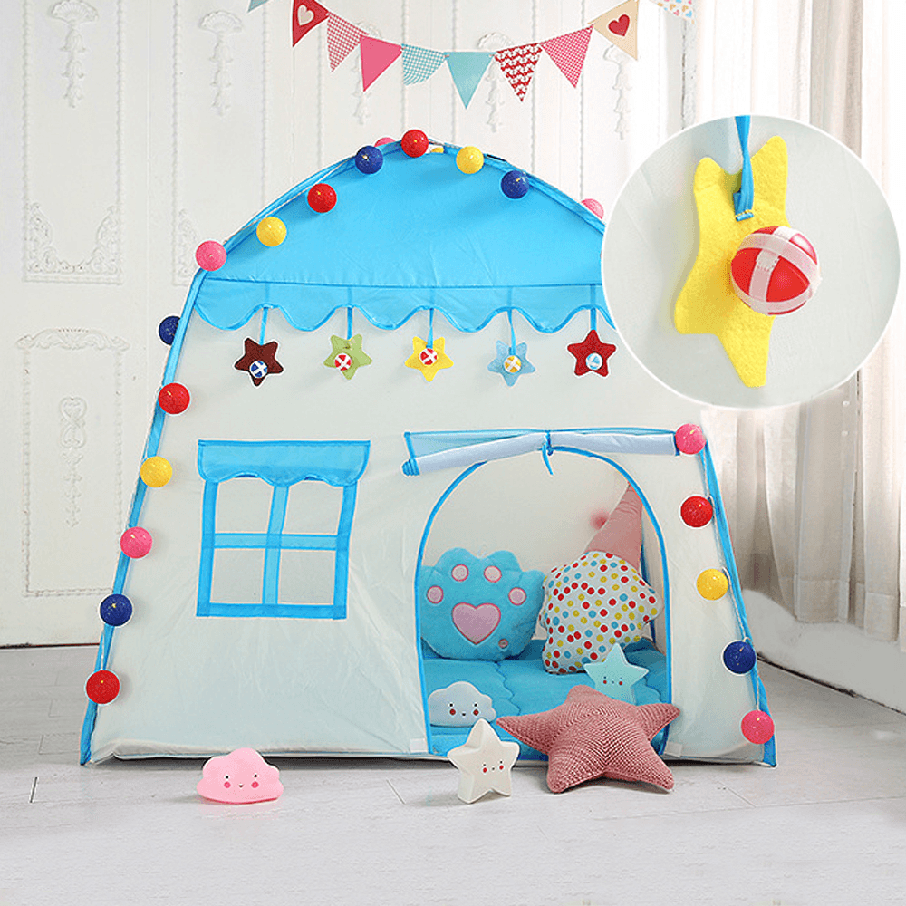 Ipree® Children'S Tent Kids Large Playhouse 3 Side Breathable Window Game Room Castle Kids Room Outdoor Garden Home - MRSLM