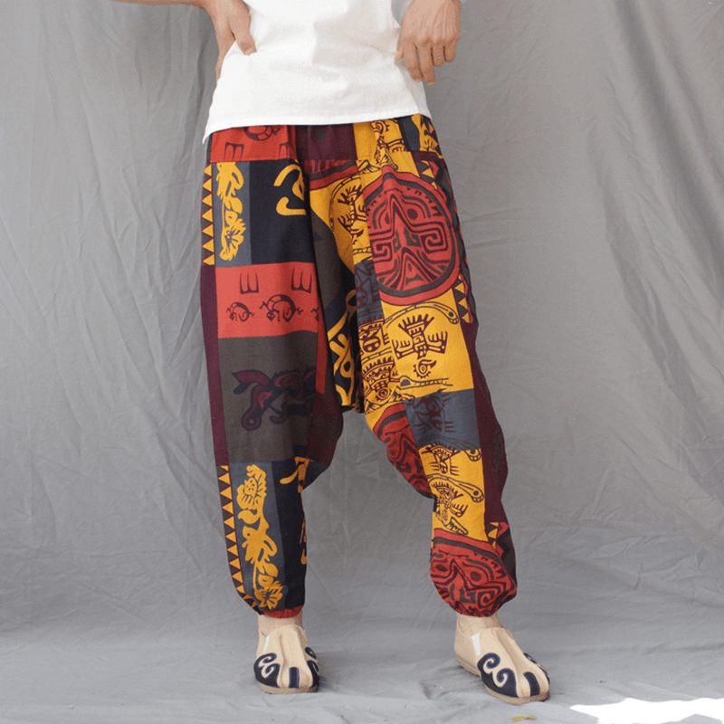 Men'S Crotch Pants Loose Thai Pants Bloomers - MRSLM